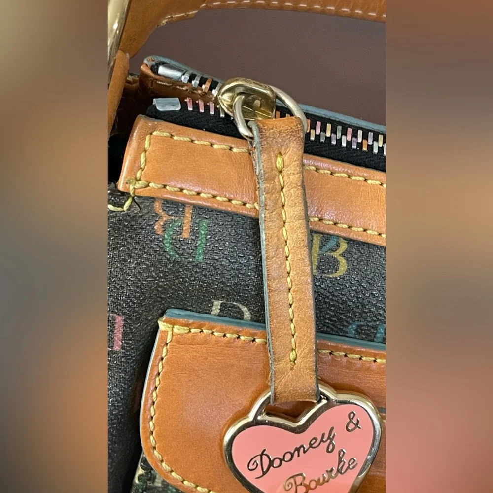 Dooney and Bourke Multicolor Signature Hobo Shoulder Bag - Picture 5 of 16